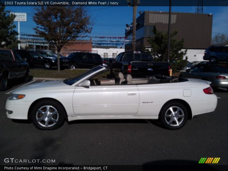 Diamond White Pearl / Ivory 2003 Toyota Solara SLE V6 Convertible