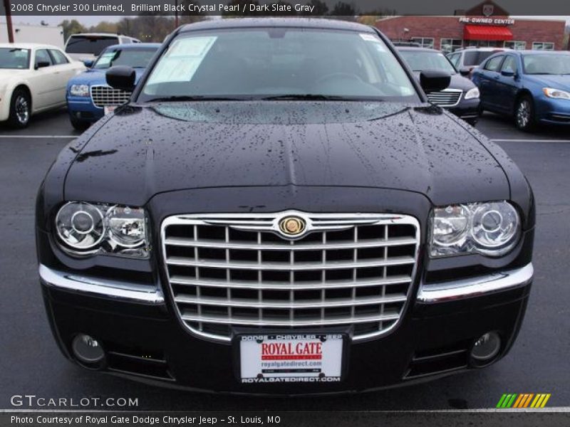 Brilliant Black Crystal Pearl / Dark Slate Gray 2008 Chrysler 300 Limited