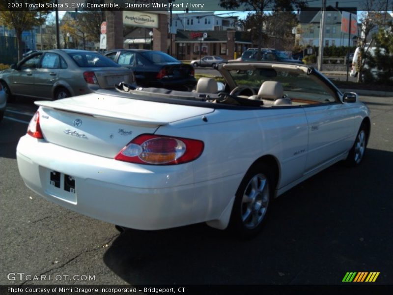 Diamond White Pearl / Ivory 2003 Toyota Solara SLE V6 Convertible