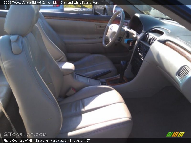 Diamond White Pearl / Ivory 2003 Toyota Solara SLE V6 Convertible