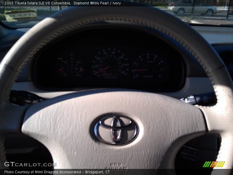 Diamond White Pearl / Ivory 2003 Toyota Solara SLE V6 Convertible
