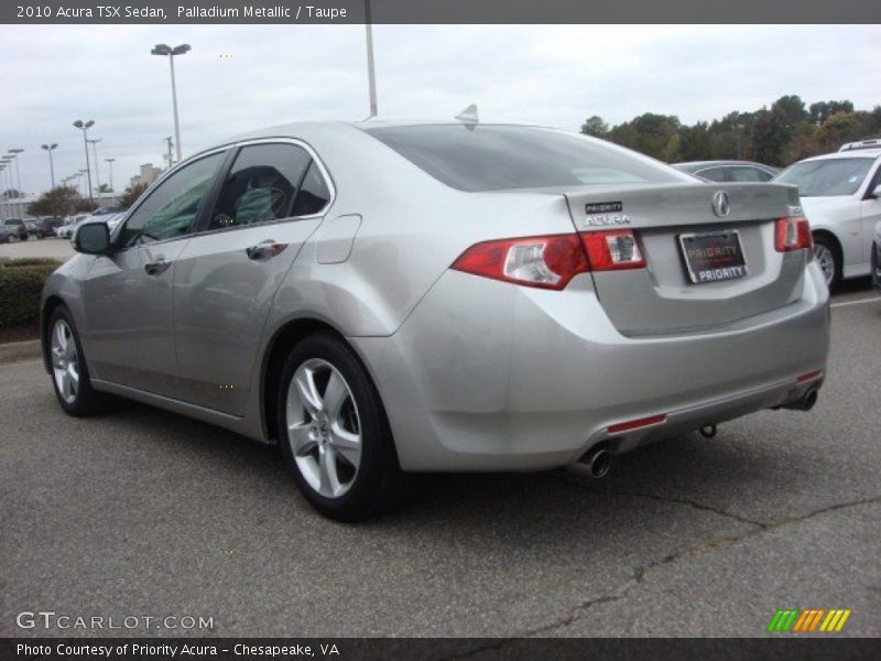 Palladium Metallic / Taupe 2010 Acura TSX Sedan