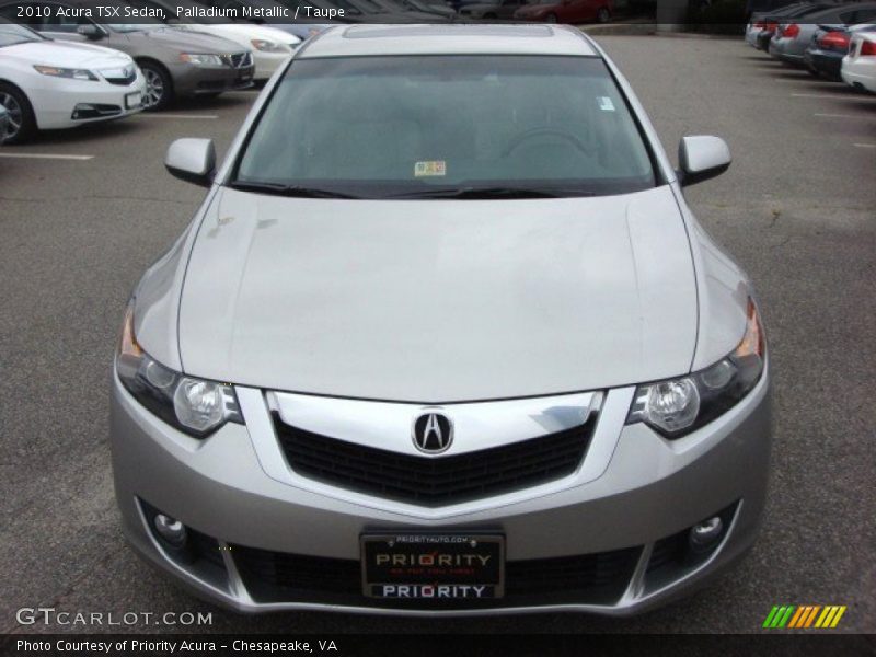 Palladium Metallic / Taupe 2010 Acura TSX Sedan