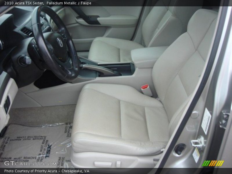 Palladium Metallic / Taupe 2010 Acura TSX Sedan