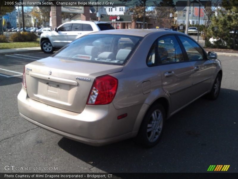 Champagne Beige Metallic / Grey 2006 Suzuki Forenza Sedan