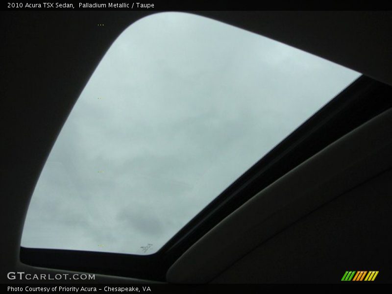 Palladium Metallic / Taupe 2010 Acura TSX Sedan