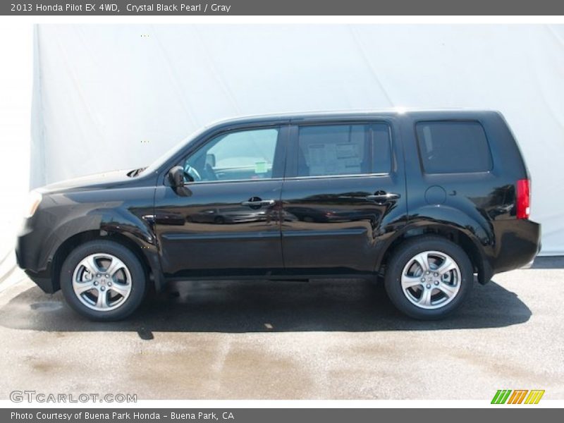 Crystal Black Pearl / Gray 2013 Honda Pilot EX 4WD