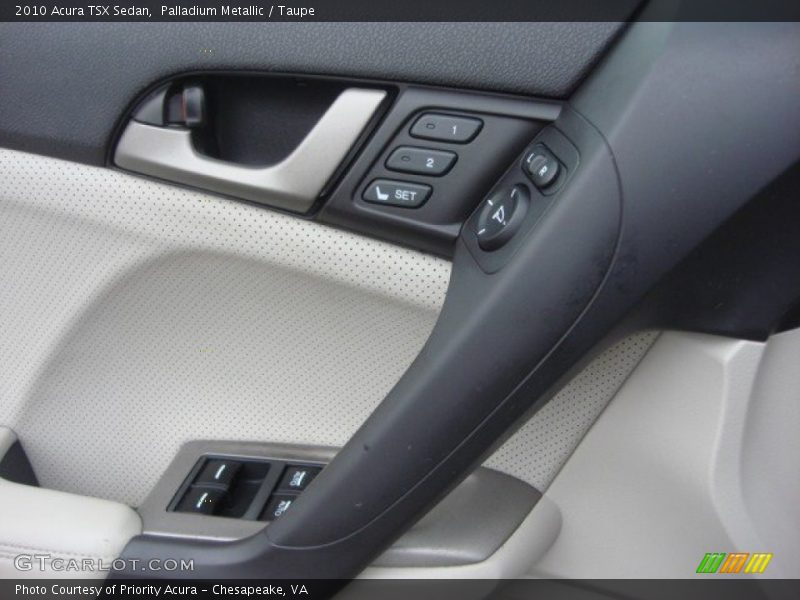 Palladium Metallic / Taupe 2010 Acura TSX Sedan
