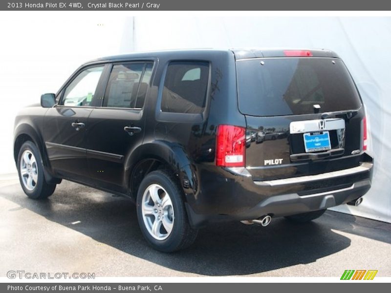 Crystal Black Pearl / Gray 2013 Honda Pilot EX 4WD