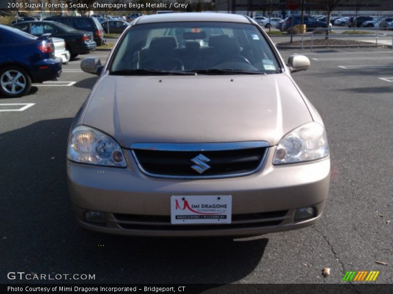 Champagne Beige Metallic / Grey 2006 Suzuki Forenza Sedan