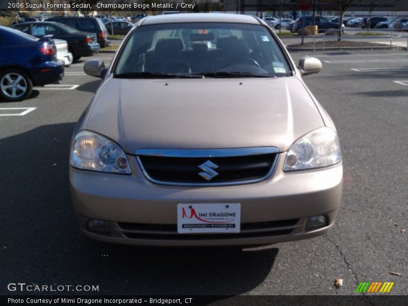 Champagne Beige Metallic / Grey 2006 Suzuki Forenza Sedan