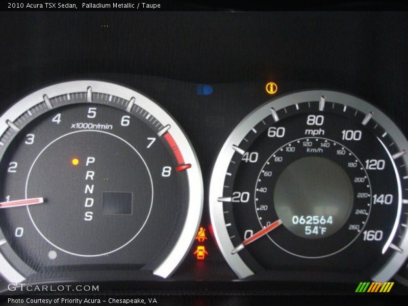 Palladium Metallic / Taupe 2010 Acura TSX Sedan