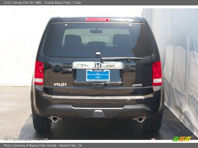 Crystal Black Pearl / Gray 2013 Honda Pilot EX 4WD