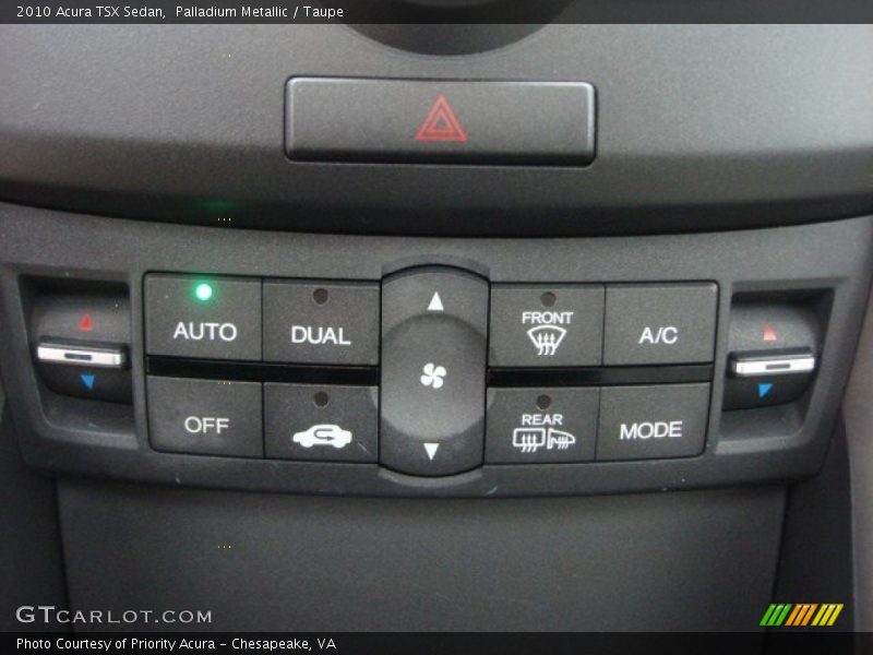 Palladium Metallic / Taupe 2010 Acura TSX Sedan