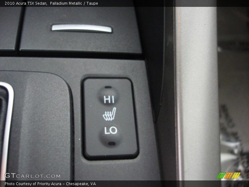Palladium Metallic / Taupe 2010 Acura TSX Sedan