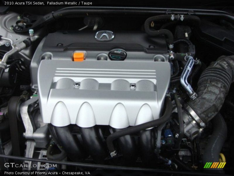 Palladium Metallic / Taupe 2010 Acura TSX Sedan