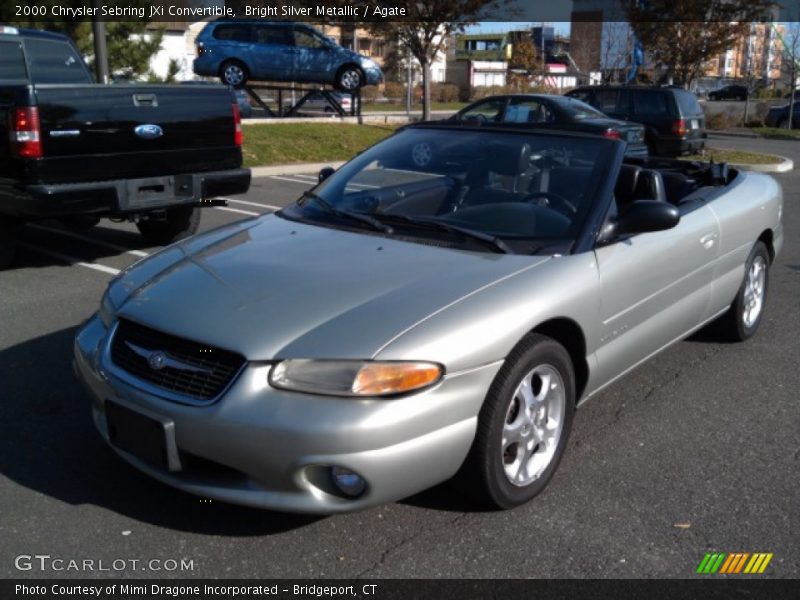 Bright Silver Metallic / Agate 2000 Chrysler Sebring JXi Convertible