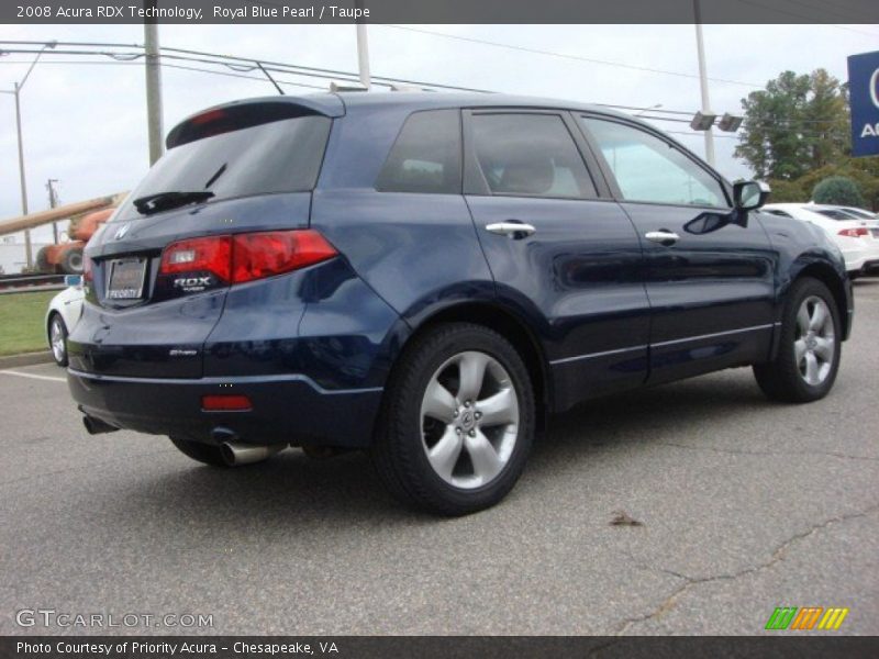 Royal Blue Pearl / Taupe 2008 Acura RDX Technology