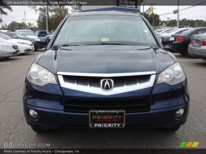 Royal Blue Pearl / Taupe 2008 Acura RDX Technology