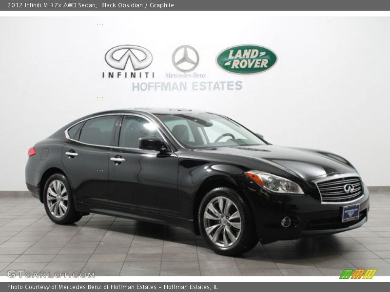 Black Obsidian / Graphite 2012 Infiniti M 37x AWD Sedan