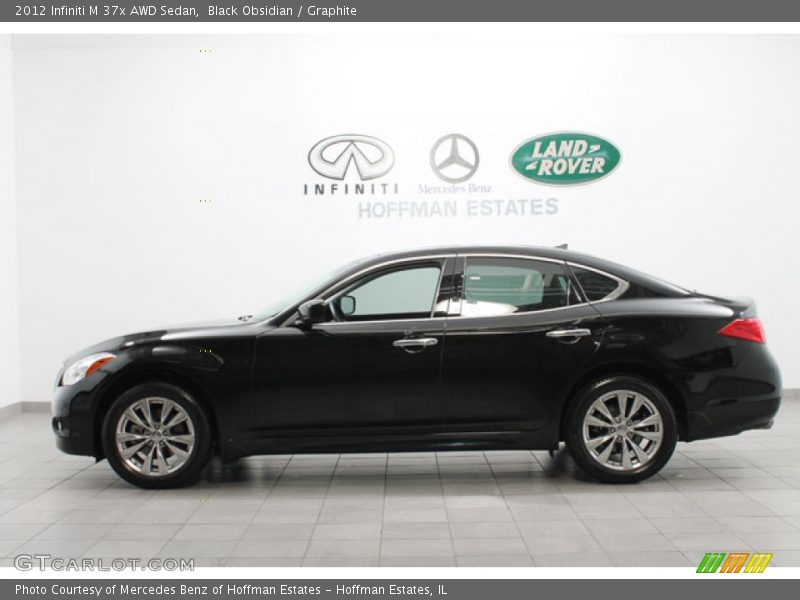 Black Obsidian / Graphite 2012 Infiniti M 37x AWD Sedan