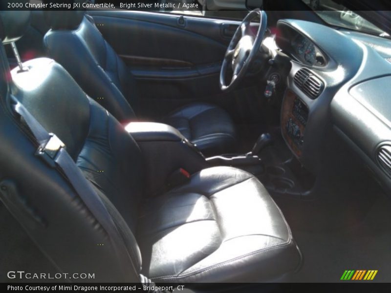 Bright Silver Metallic / Agate 2000 Chrysler Sebring JXi Convertible