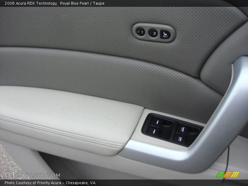 Royal Blue Pearl / Taupe 2008 Acura RDX Technology