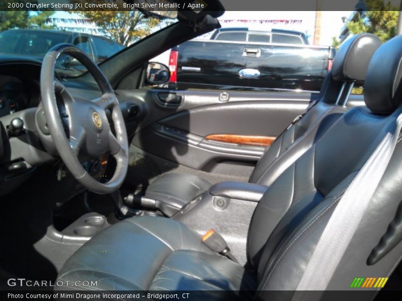 Bright Silver Metallic / Agate 2000 Chrysler Sebring JXi Convertible