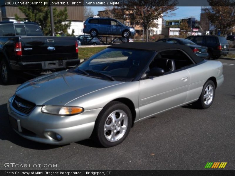 Bright Silver Metallic / Agate 2000 Chrysler Sebring JXi Convertible