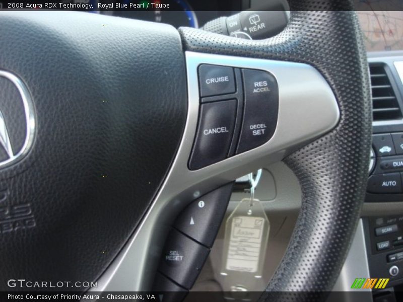 Royal Blue Pearl / Taupe 2008 Acura RDX Technology