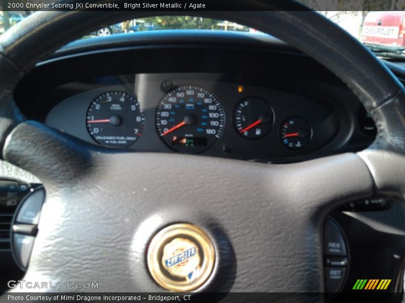 Bright Silver Metallic / Agate 2000 Chrysler Sebring JXi Convertible