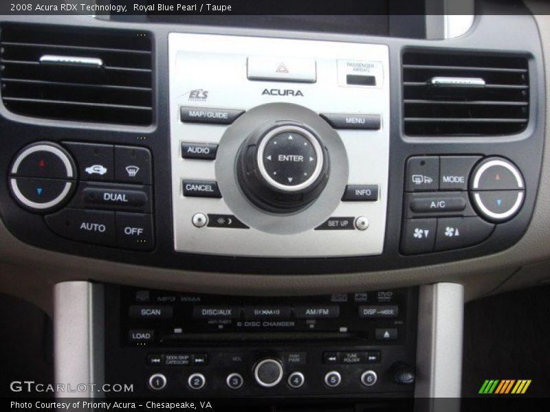 Royal Blue Pearl / Taupe 2008 Acura RDX Technology