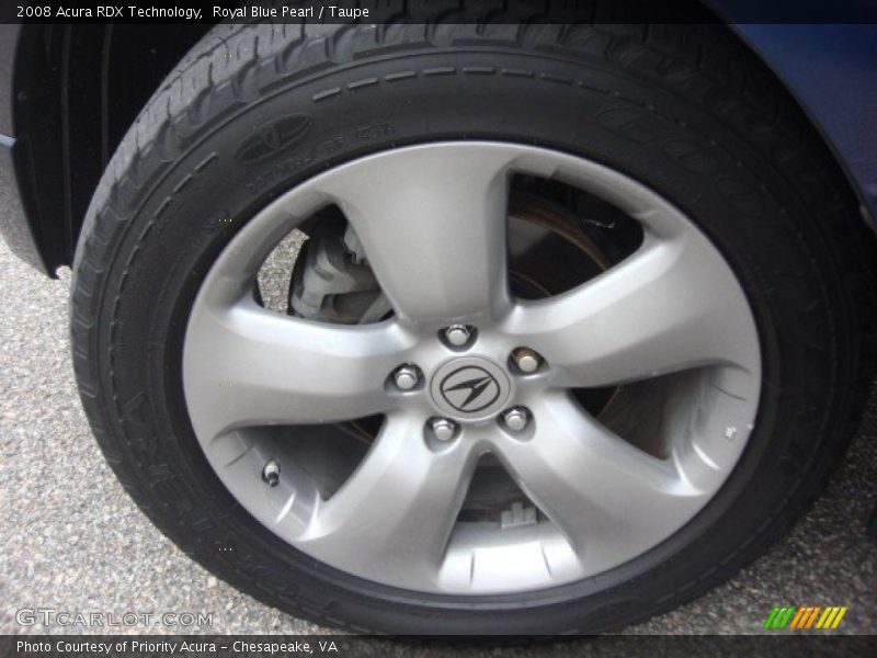 Royal Blue Pearl / Taupe 2008 Acura RDX Technology