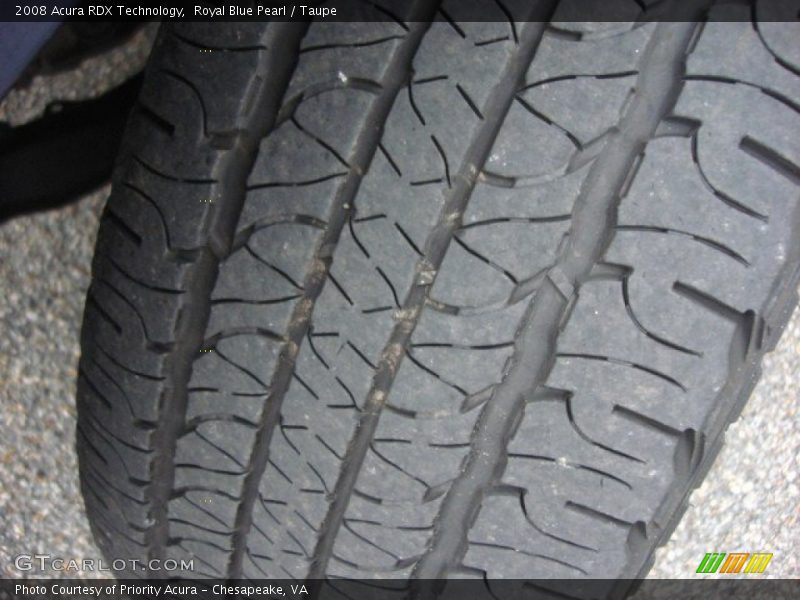 Royal Blue Pearl / Taupe 2008 Acura RDX Technology