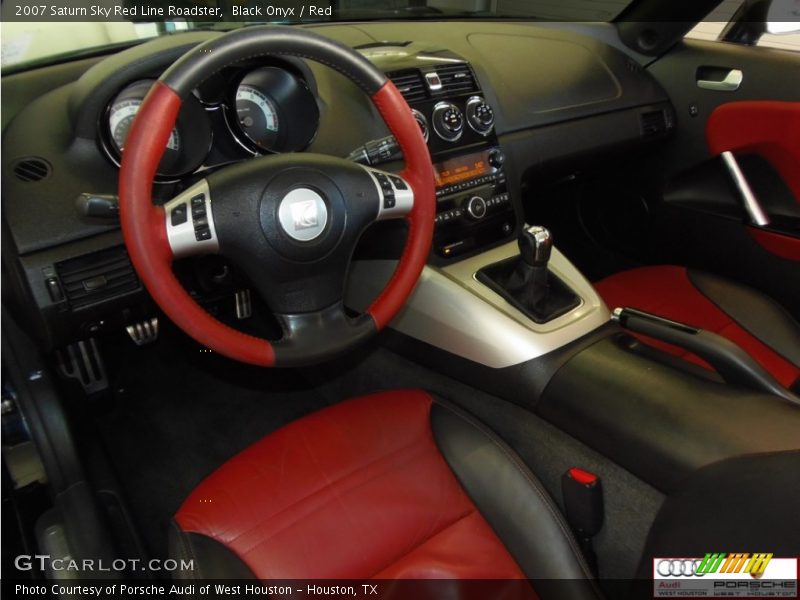 Black Onyx / Red 2007 Saturn Sky Red Line Roadster