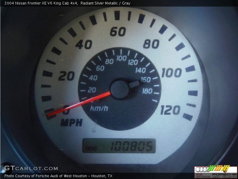 Radiant Silver Metallic / Gray 2004 Nissan Frontier XE V6 King Cab 4x4