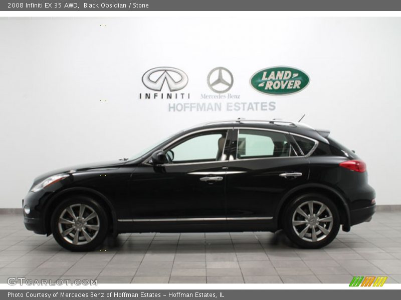 Black Obsidian / Stone 2008 Infiniti EX 35 AWD