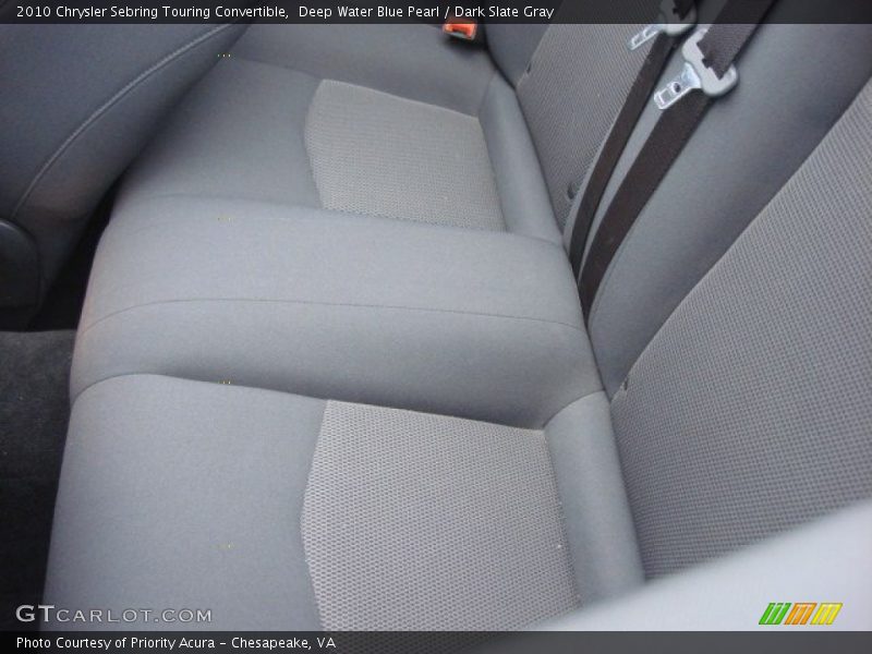 Deep Water Blue Pearl / Dark Slate Gray 2010 Chrysler Sebring Touring Convertible