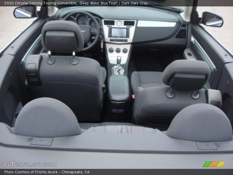  2010 Sebring Touring Convertible Dark Slate Gray Interior