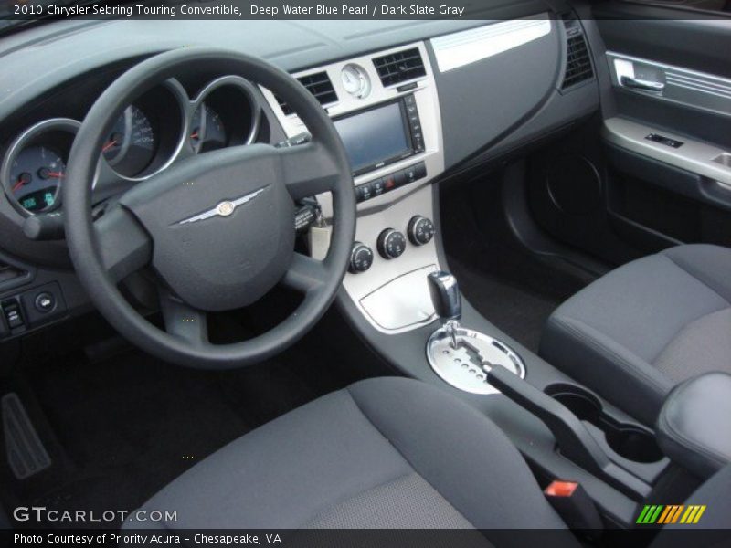 Dark Slate Gray Interior - 2010 Sebring Touring Convertible 