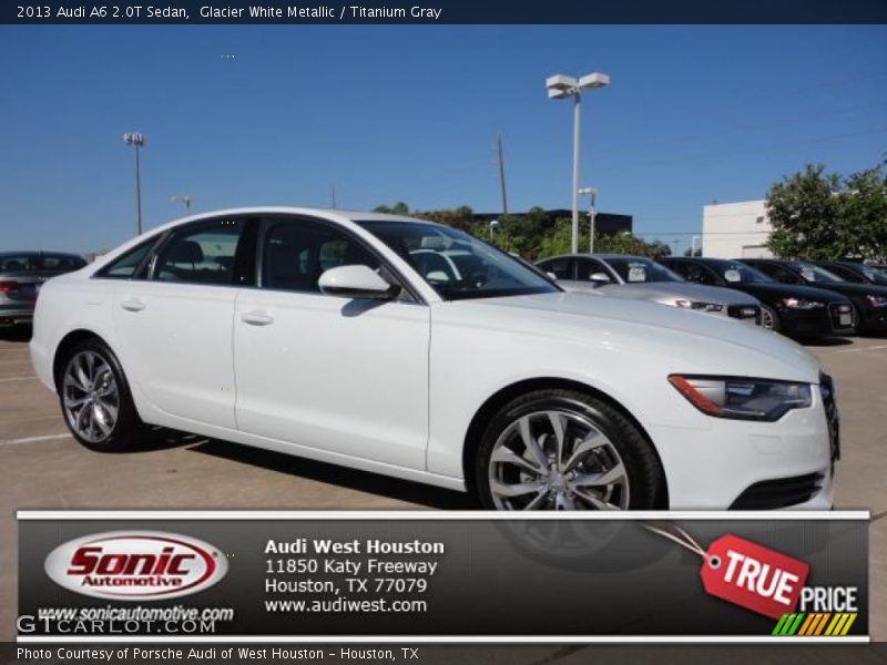 Glacier White Metallic / Titanium Gray 2013 Audi A6 2.0T Sedan