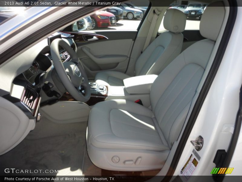 Glacier White Metallic / Titanium Gray 2013 Audi A6 2.0T Sedan