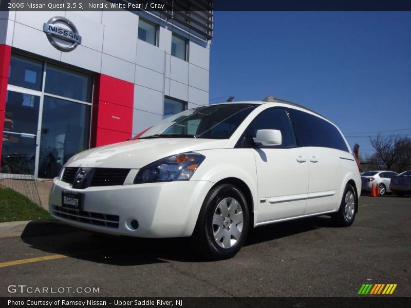 Nordic White Pearl / Gray 2006 Nissan Quest 3.5 S