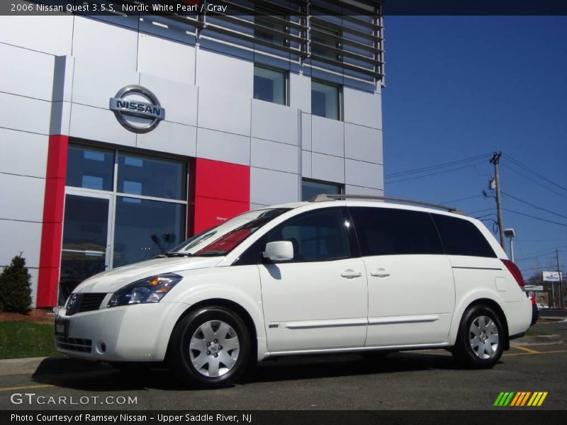 Nordic White Pearl / Gray 2006 Nissan Quest 3.5 S