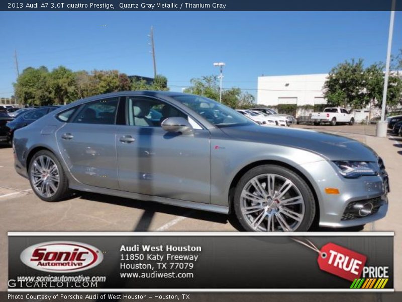 Quartz Gray Metallic / Titanium Gray 2013 Audi A7 3.0T quattro Prestige
