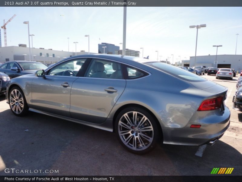 Quartz Gray Metallic / Titanium Gray 2013 Audi A7 3.0T quattro Prestige