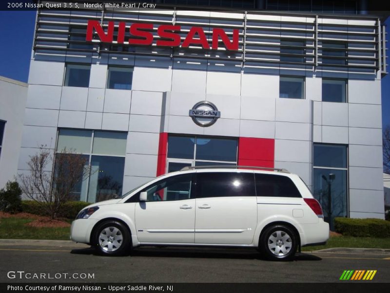 Nordic White Pearl / Gray 2006 Nissan Quest 3.5 S