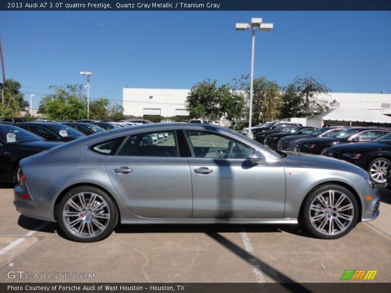 Quartz Gray Metallic / Titanium Gray 2013 Audi A7 3.0T quattro Prestige
