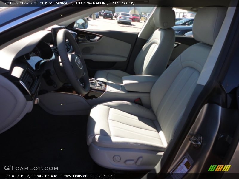 Quartz Gray Metallic / Titanium Gray 2013 Audi A7 3.0T quattro Prestige