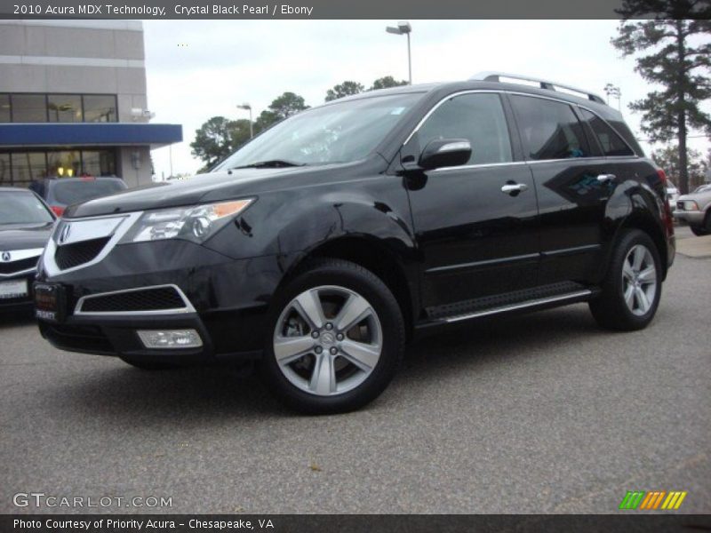 Crystal Black Pearl / Ebony 2010 Acura MDX Technology